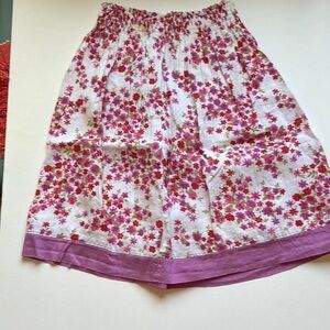 Calypso, kids Floral Pink and Purple girls skirt, size 10.